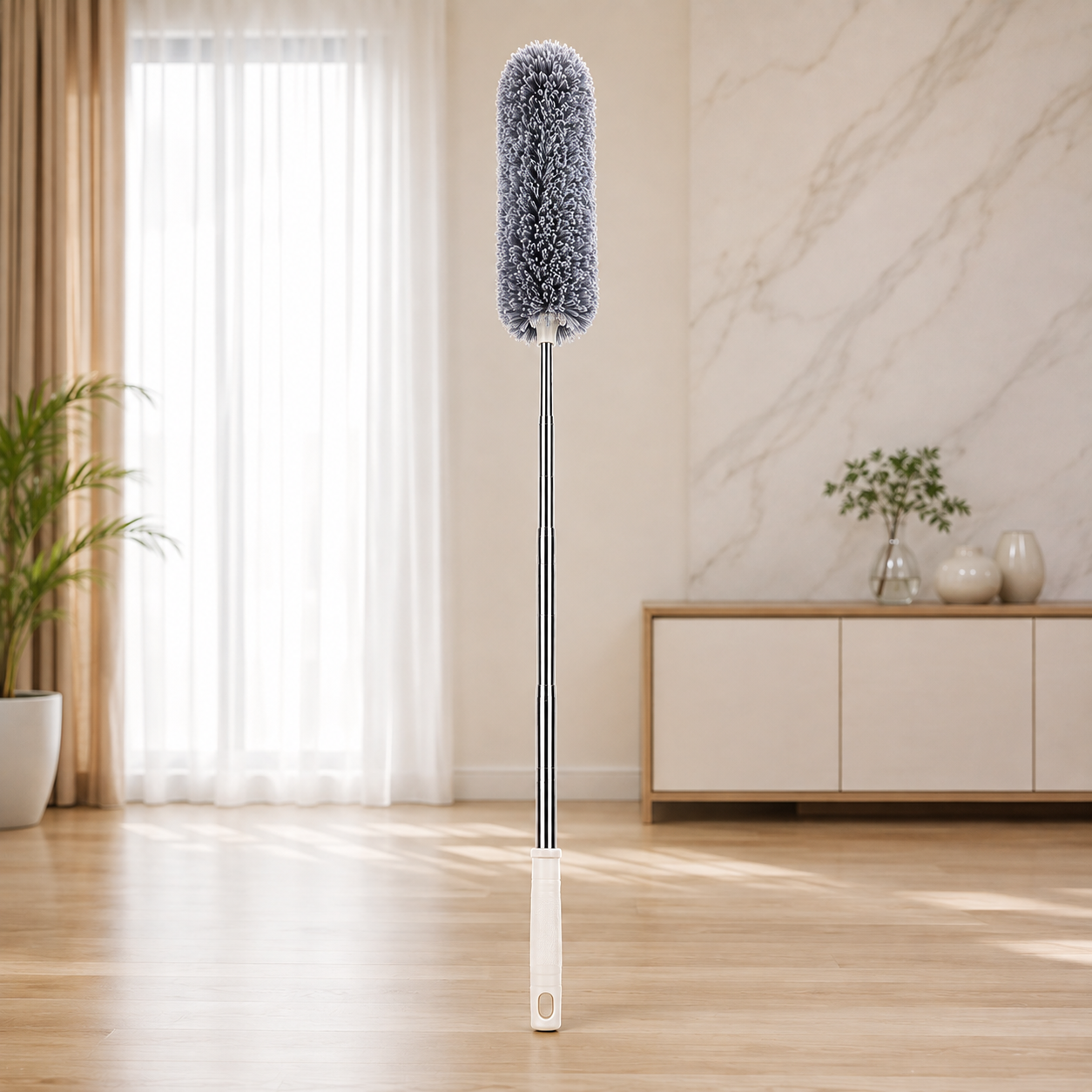 Extendable Microfiber Duster With Bendable Head